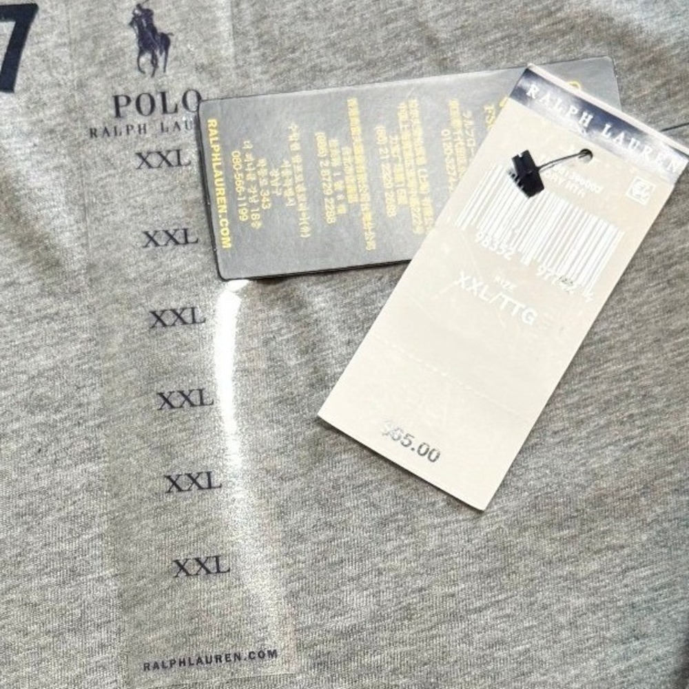 Polo Ralph Lauren Mens XXL Heather Grey Polo RL Est 1967 Graphic T-Shirt NWT - Picture 6 of 8